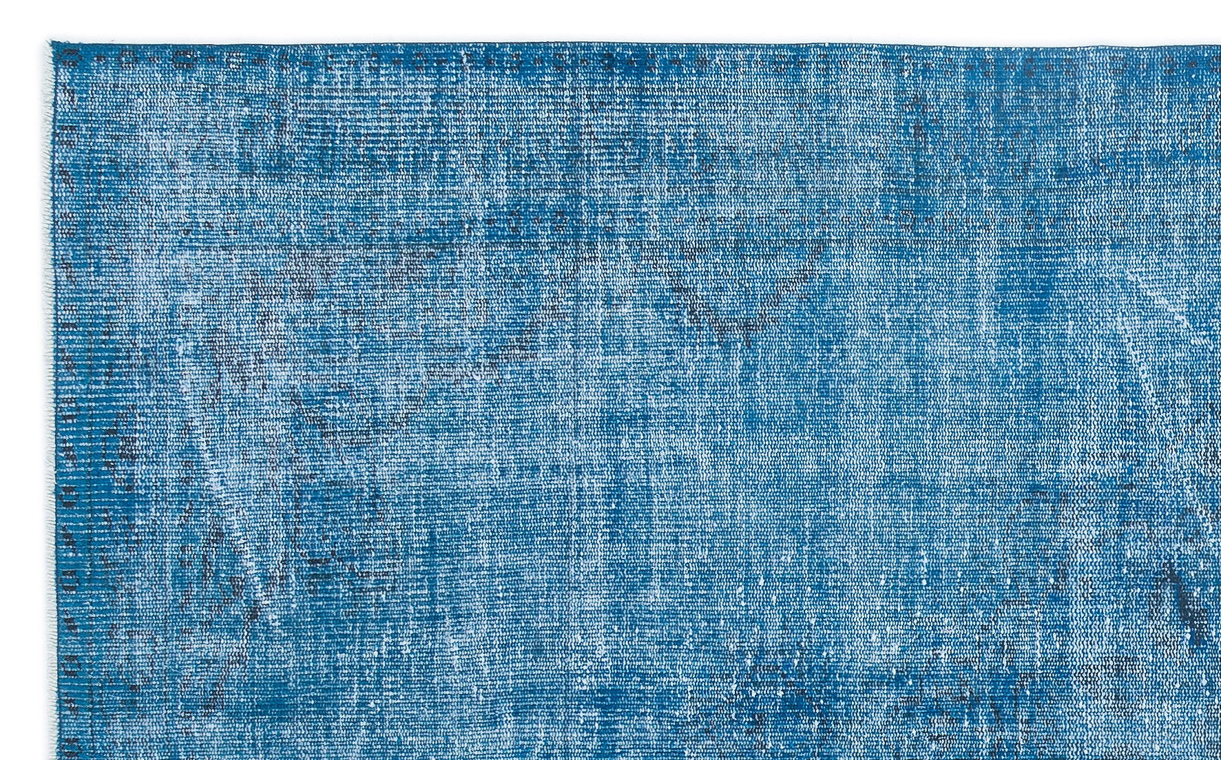 Atina Turquoise Vintage Wool Handmade Area Rug 4'10" x 8'0"