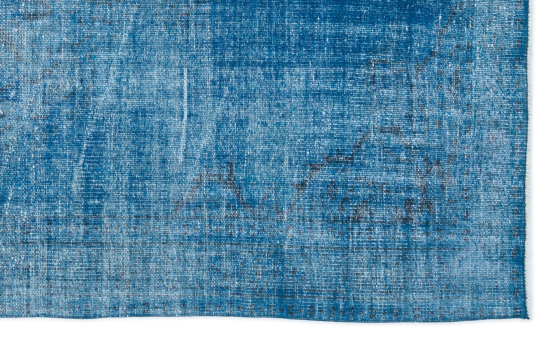 Atina Turquoise Vintage Wool Handmade Area Rug 4'10" x 8'0"