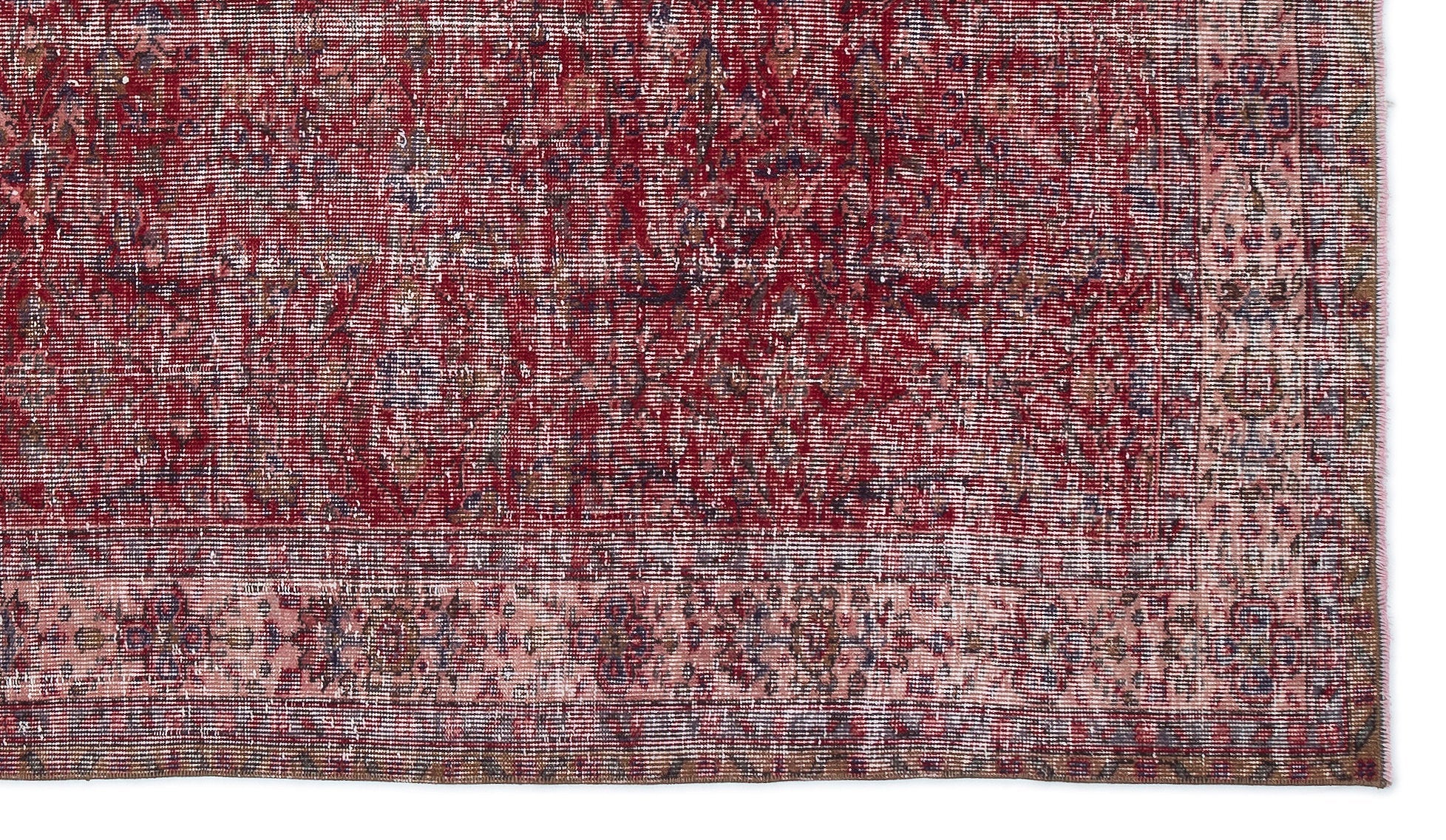 Atina Red Vintage Wool Handmade Area Rug 5'3" x 8'10"