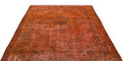 Atina Orange Vintage Wool Handmade Area Rug 5'11" x 8'11"