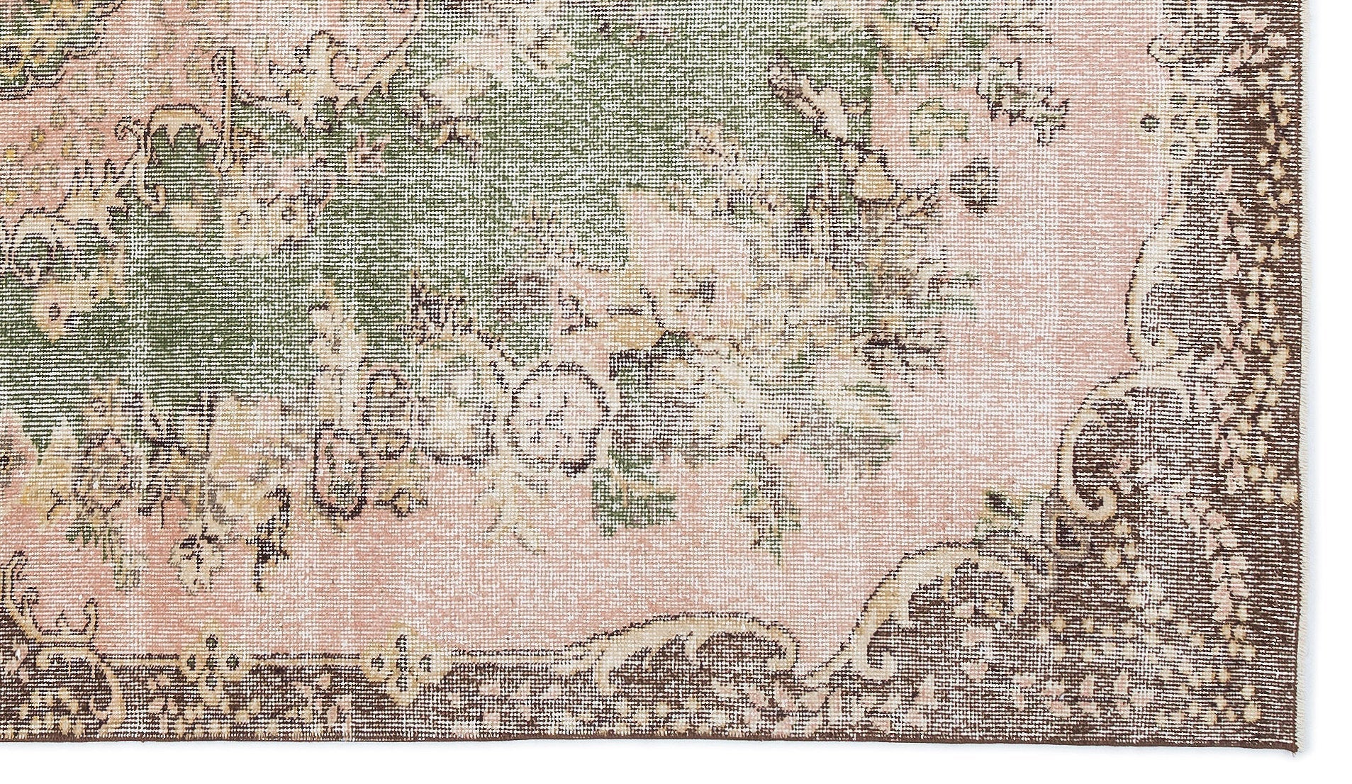 Atina Cream Vintage Wool Handmade Area Rug 5'3" x 9'1"