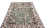 Atina Cream Vintage Wool Handmade Area Rug 5'7" x 10'0"