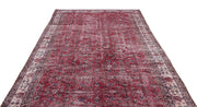 Atina Red Vintage Wool Handmade Area Rug 6'6" x 11'0"