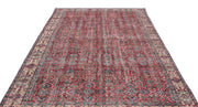 Atina Red Vintage Wool Handmade Area Rug 6'5" x 10'6"
