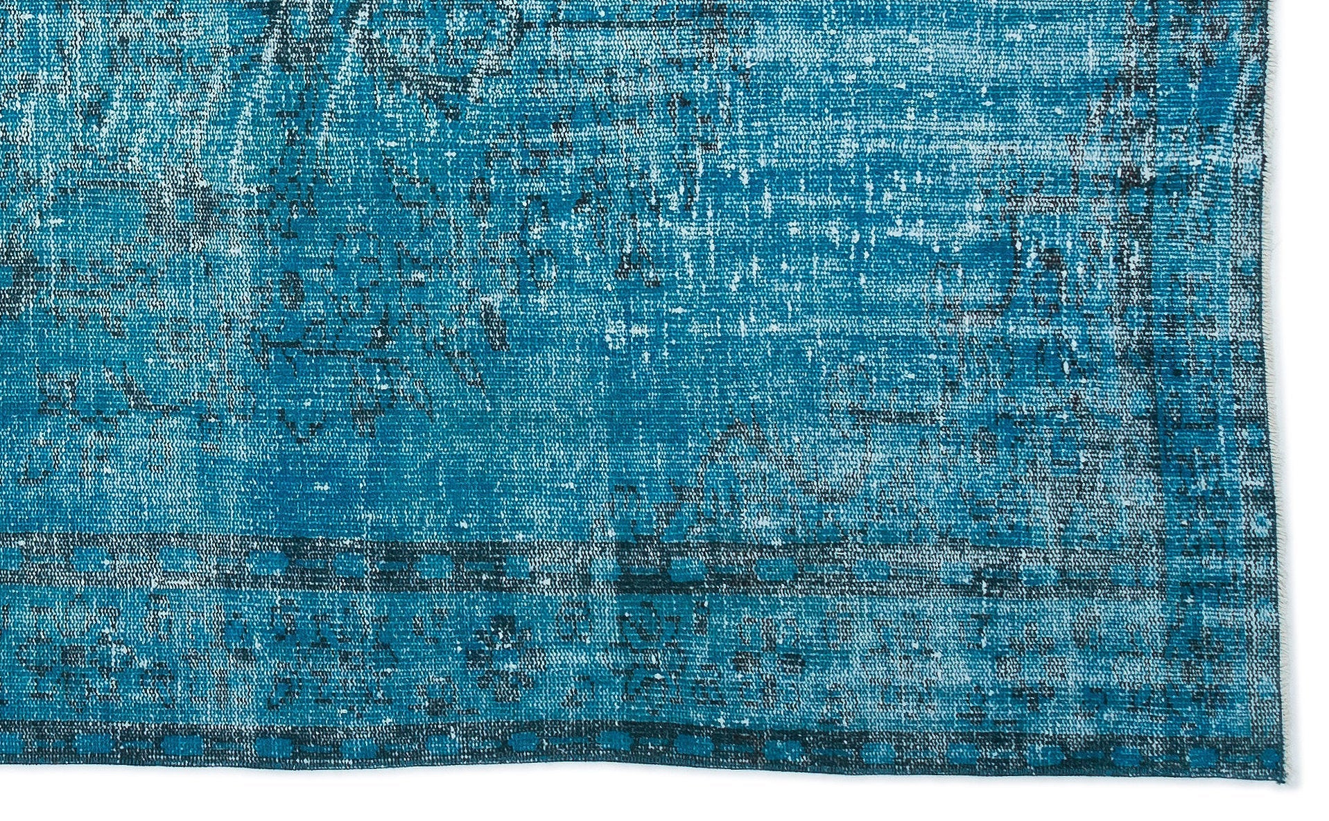 Atina 15900 Turquoise Vintage Wool Handmade Area Rug 5'7" x 9'1"