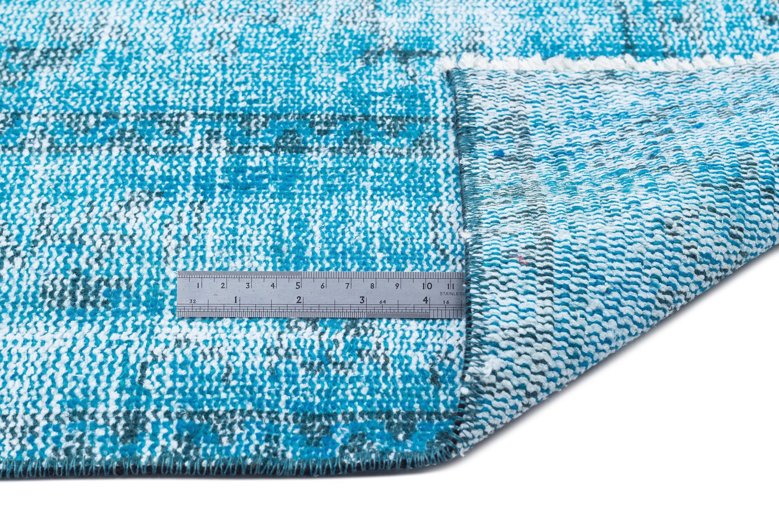 Atina 15901 Turquoise Vintage Wool Handmade Area Rug 6'0" x 9'7"