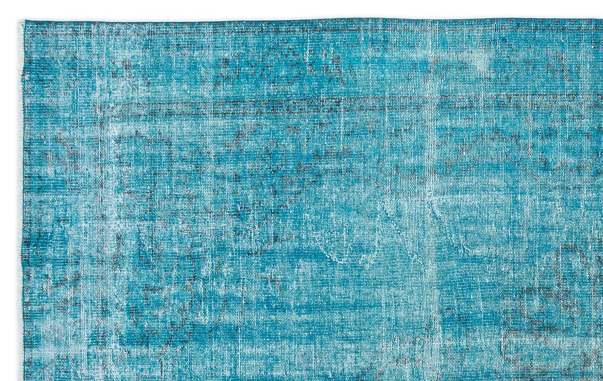 Atina 15901 Turquoise Vintage Wool Handmade Area Rug 6'0" x 9'7"