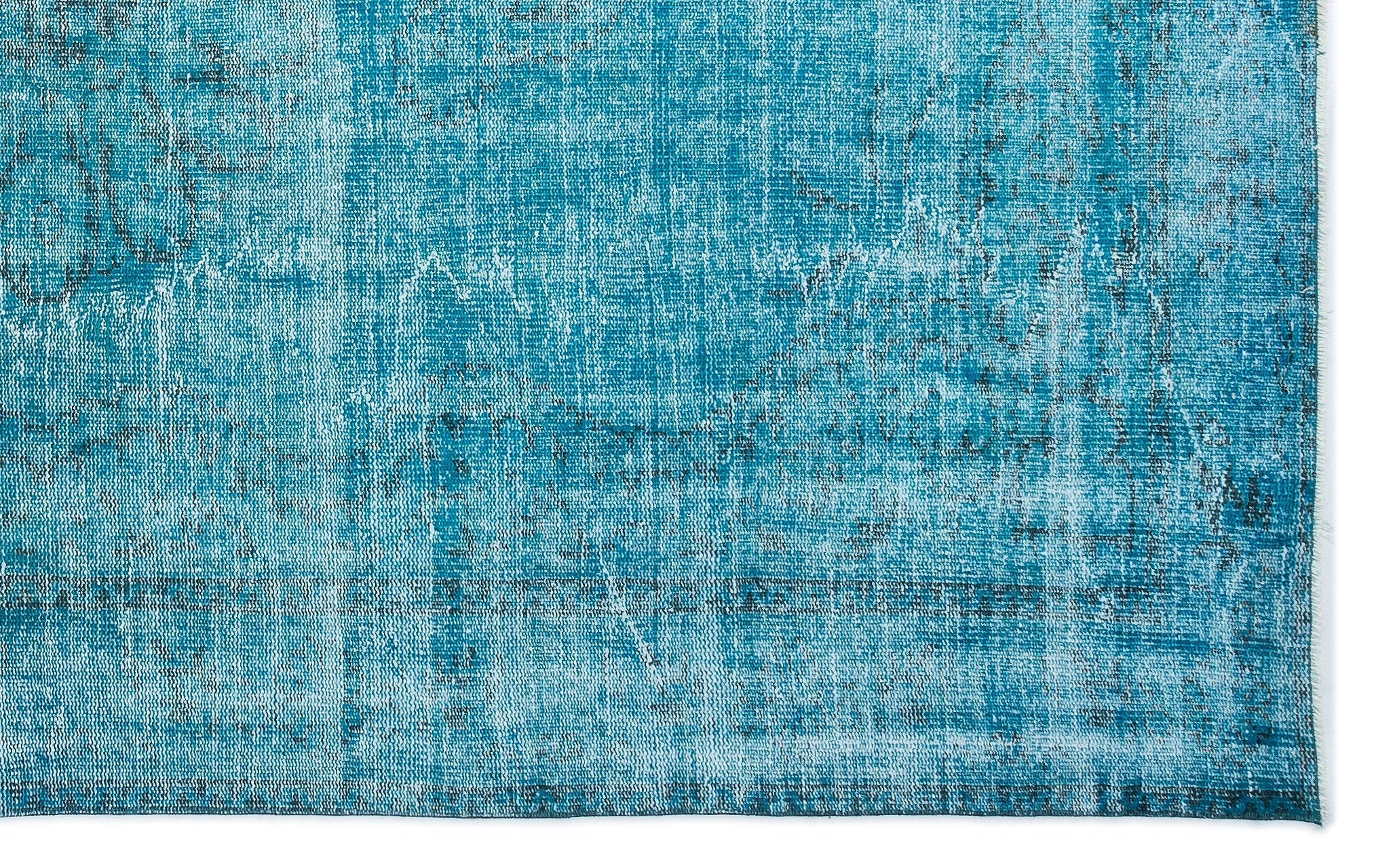 Atina 15901 Turquoise Vintage Wool Handmade Area Rug 6'0" x 9'7"