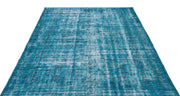 Atina Turquoise Vintage Wool Handmade Area Rug 5'10" x 9'7"