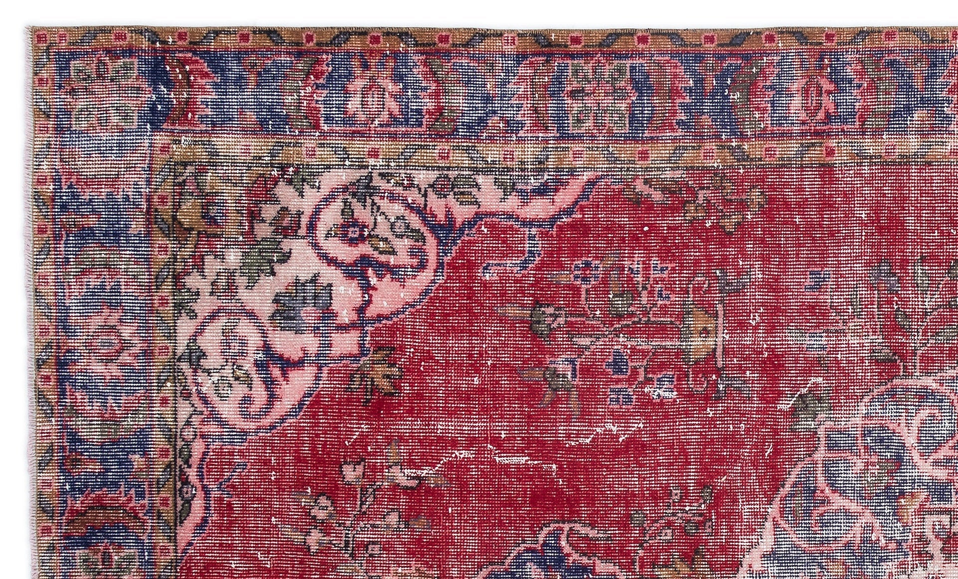 Atina Red Classic Wool Handmade Area Rug 5'5" x 9'2"
