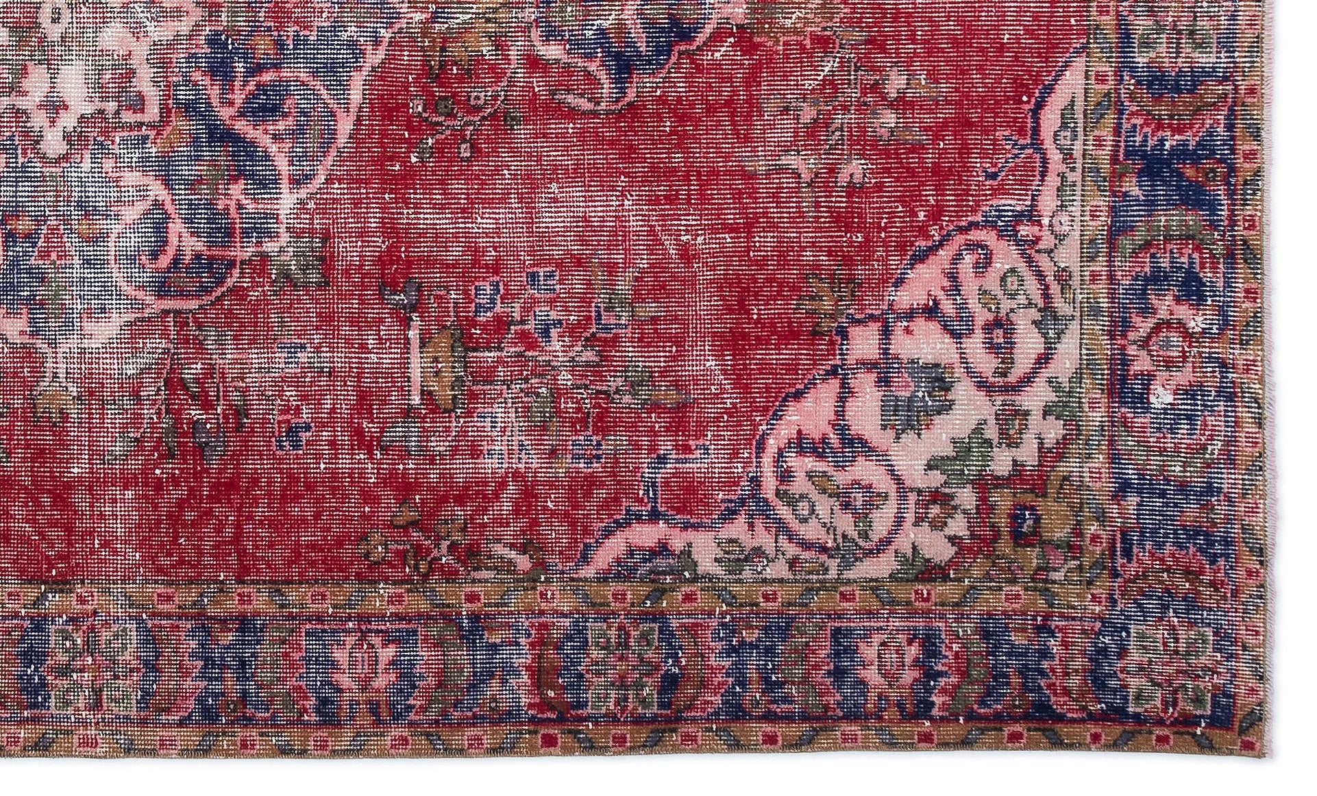 Atina Red Classic Wool Handmade Area Rug 5'5" x 9'2"