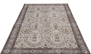 Atina Beige Vintage Wool Handmade Area Rug 5'1" x 9'5"