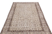 Atina Beige Vintage Wool Handmade Area Rug 4'8" x 8'9"