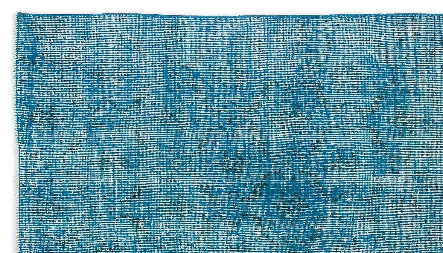 Atina Turquoise Vintage Wool Handmade Area Rug 3'11" x 6'11"