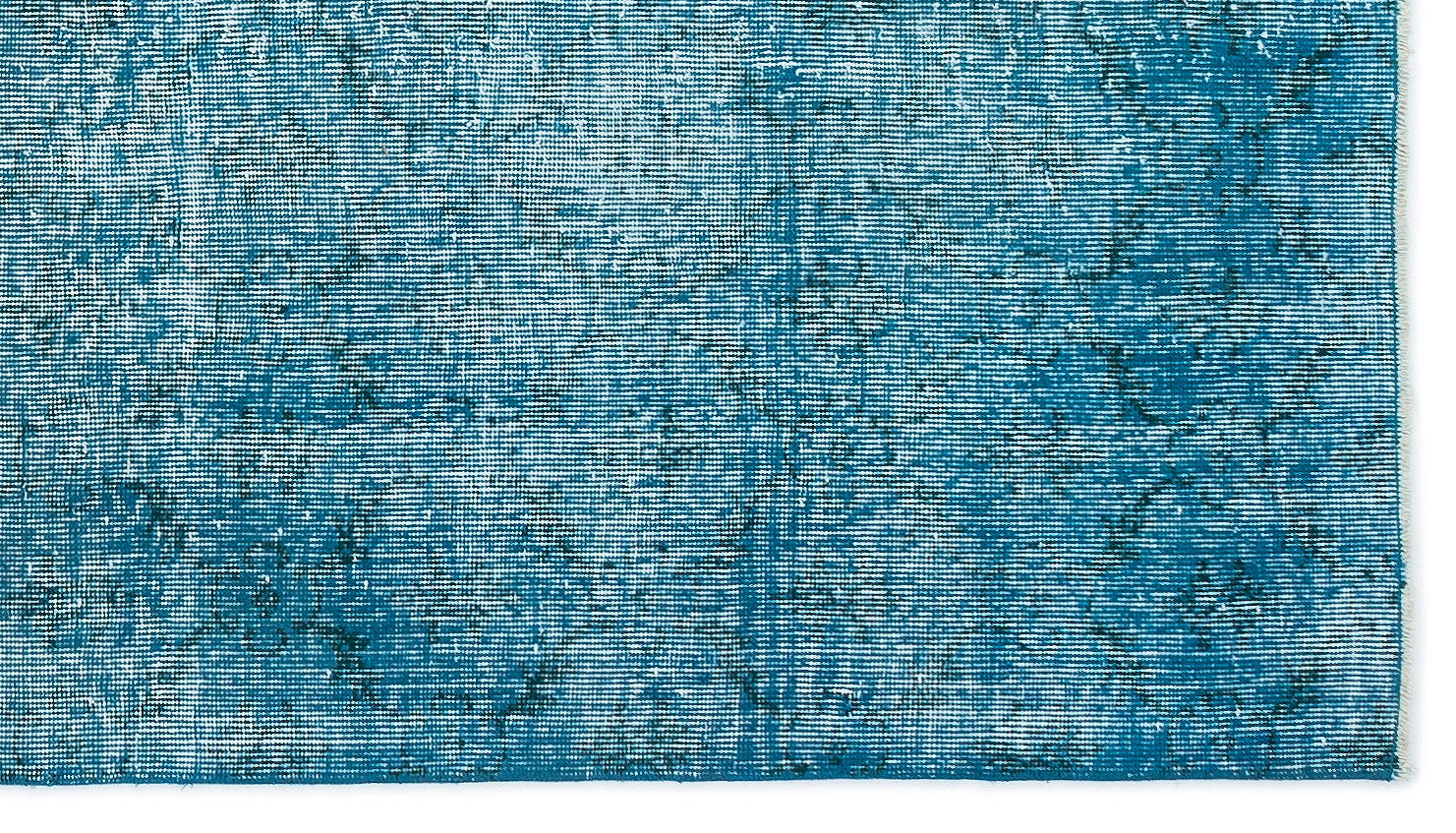 Atina Turquoise Vintage Wool Handmade Area Rug 3'11" x 6'11"