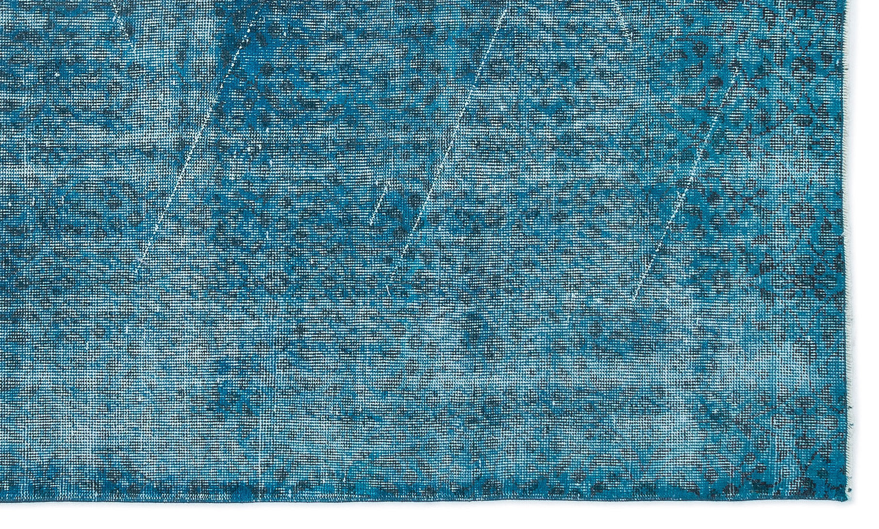 Atina Turquoise Vintage Wool Handmade Area Rug 5'1" x 8'6"