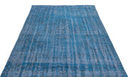 Atina Turquoise Vintage Wool Handmade Area Rug 4'10" x 8'1"