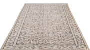 Atina Beige Vintage Wool Handmade Area Rug 3'7" x 12'4"