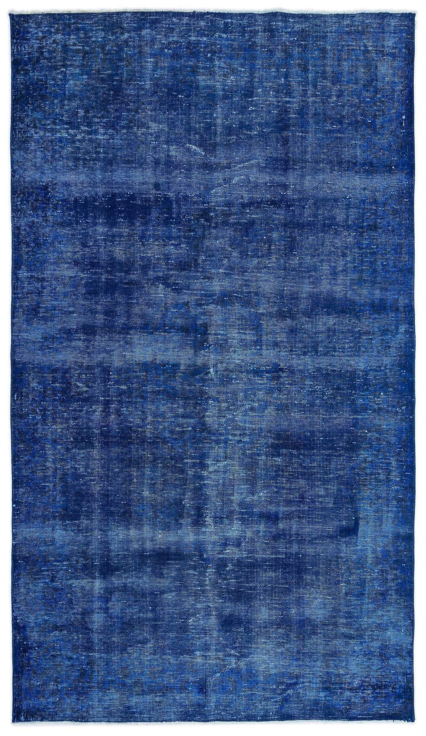Atina Blue Vintage Wool Handmade Area Rug 5'5" x 9'5"