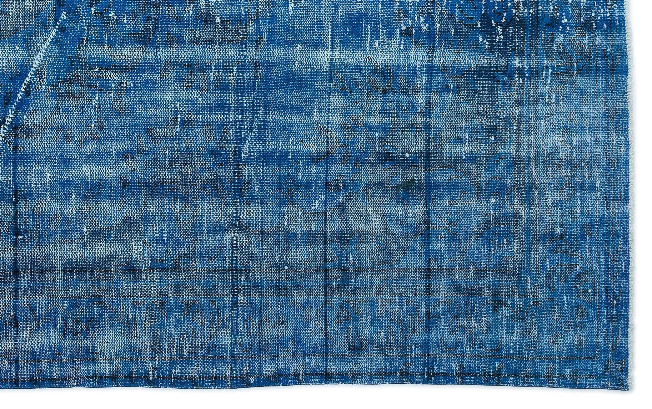 Atina Turquoise Vintage Wool Handmade Area Rug 6'0" x 9'8"