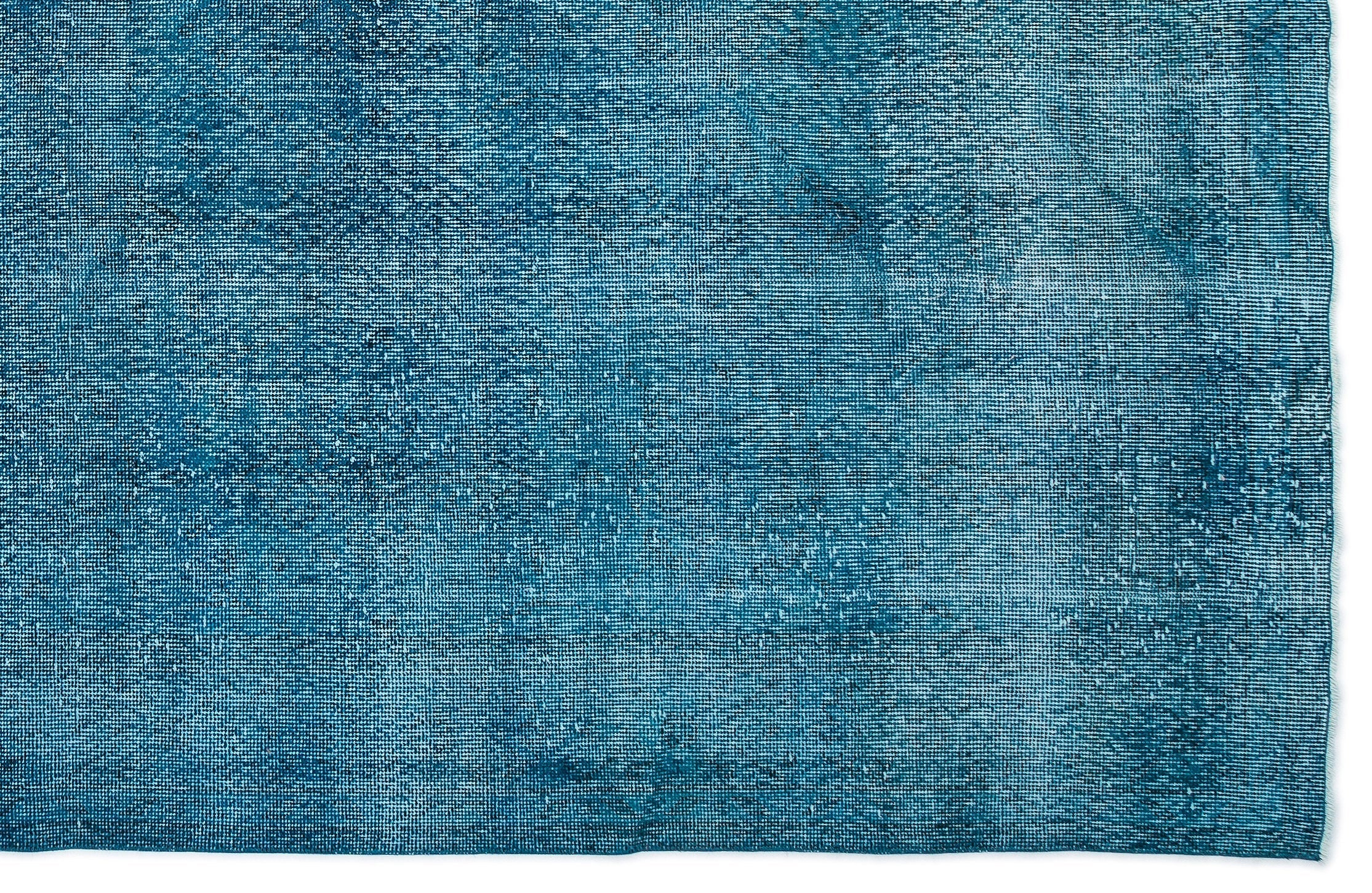 Atina Turquoise Vintage Wool Handmade Area Rug 6'11" x 10'6"