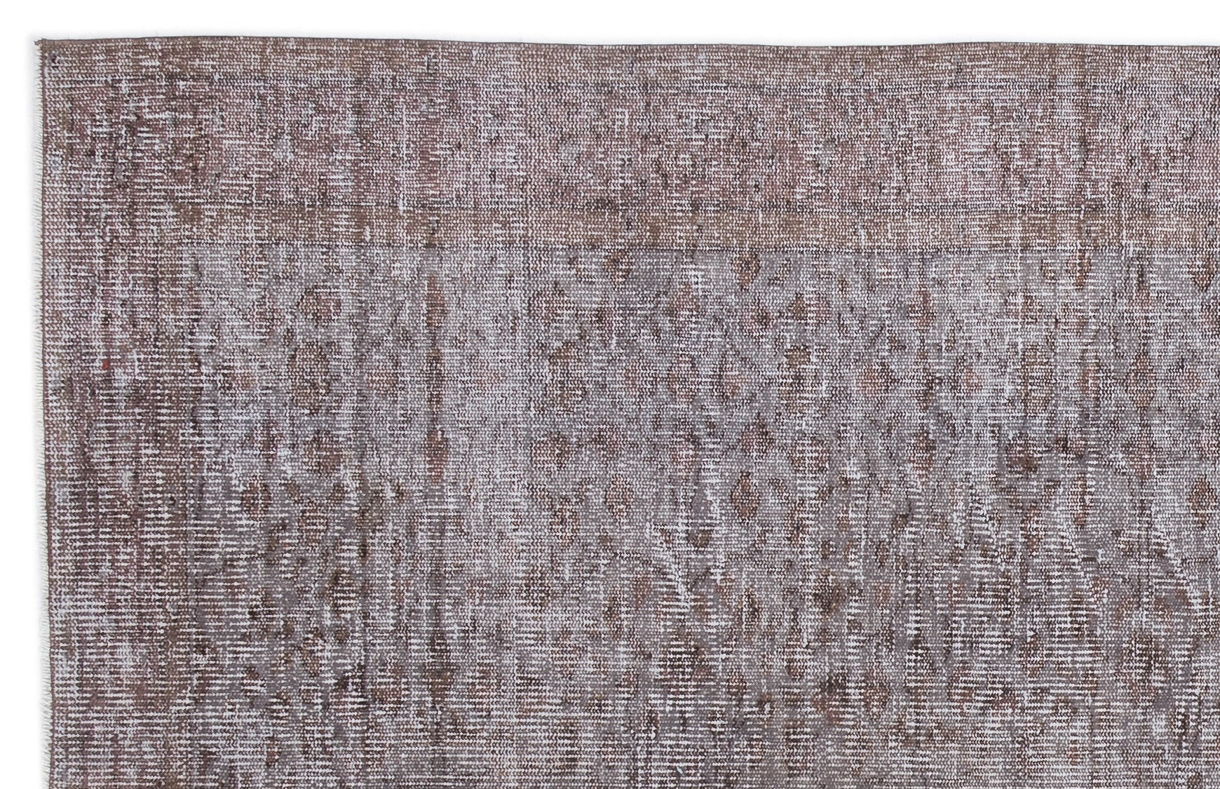 Atina Grey Vintage Wool Handmade Area Rug 4'8" x 9'6"