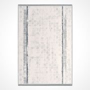 Cream Geometric Rug - Machine Made Area Floor Rug with Durable Loop Pile