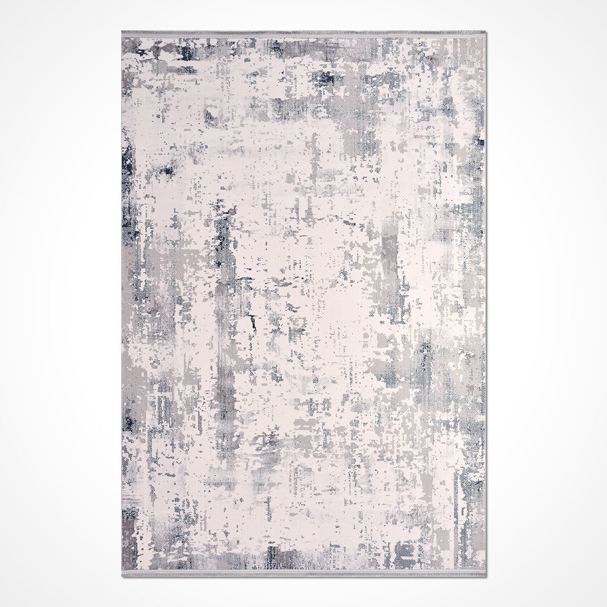 Modern Grey Area Rug | Soft Modern Carpet, Machine Woven Carpet for Living Room & Hallway