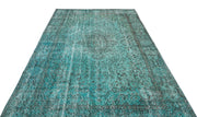 Atina Turquoise Vintage Wool Handmade Area Rug 6'0" x 9'5"