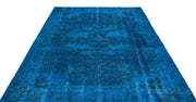 Atina Turquoise Vintage Wool Handmade Area Rug 5'9" x 8'11"