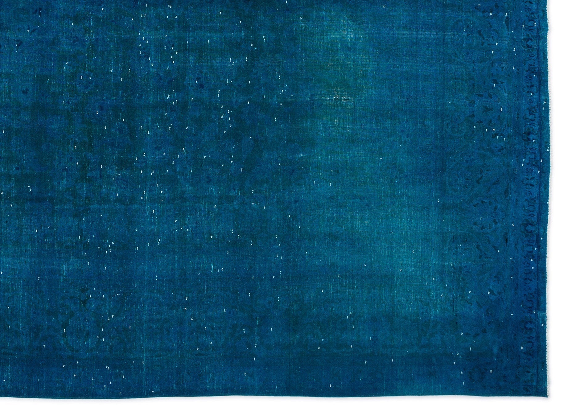 Epir Turquoise Vintage Wool Handmade Area Rug 9'7" x 13'0"