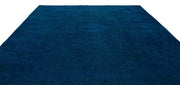 Epir Turquoise Vintage Wool Handmade Area Rug 9'11" x 13'1"