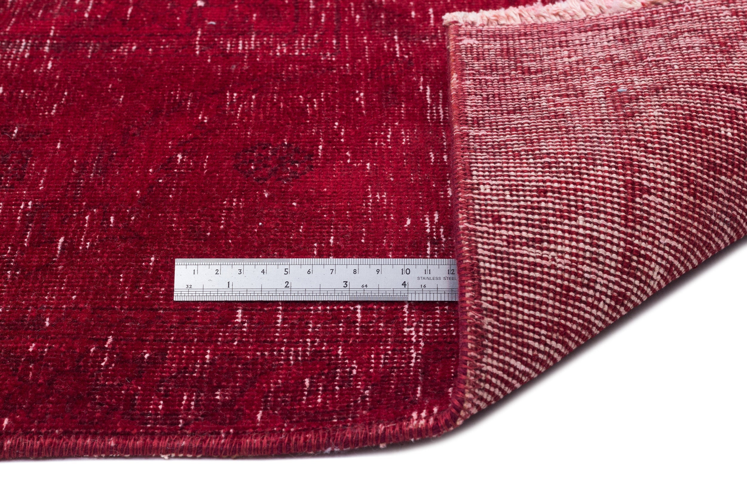 Epir Red Vintage Wool Handmade Area Rug 9'4" x 12'8"