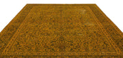 Epir Yellow Vintage Wool Handmade Area Rug 9'5" x 12'10"