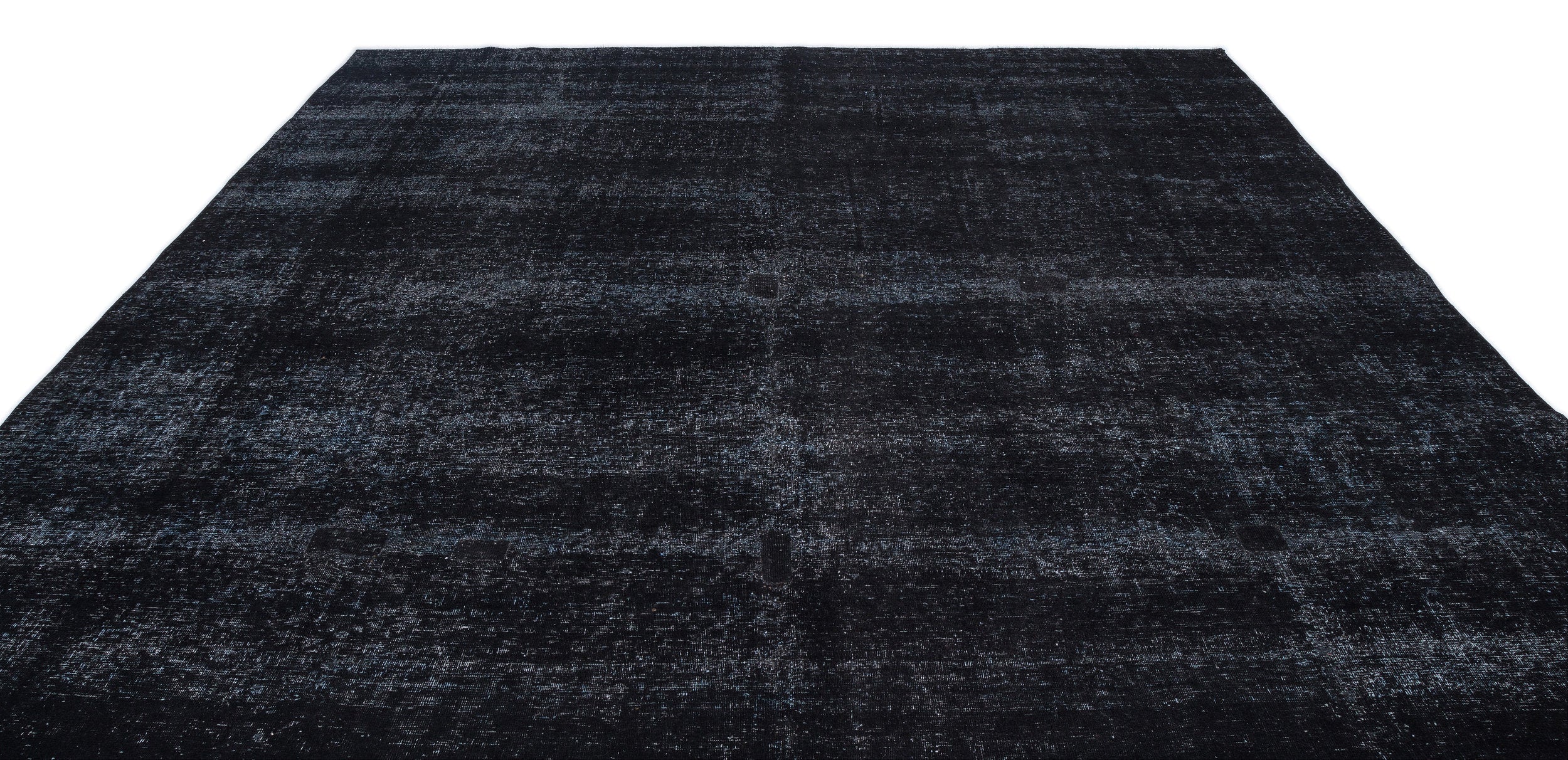 Epir Black Vintage Wool Handmade Area Rug 9'2" x 12'2"