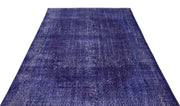 Atina Purple Vintage Wool Handmade Area Rug 5'7" x 9'7"