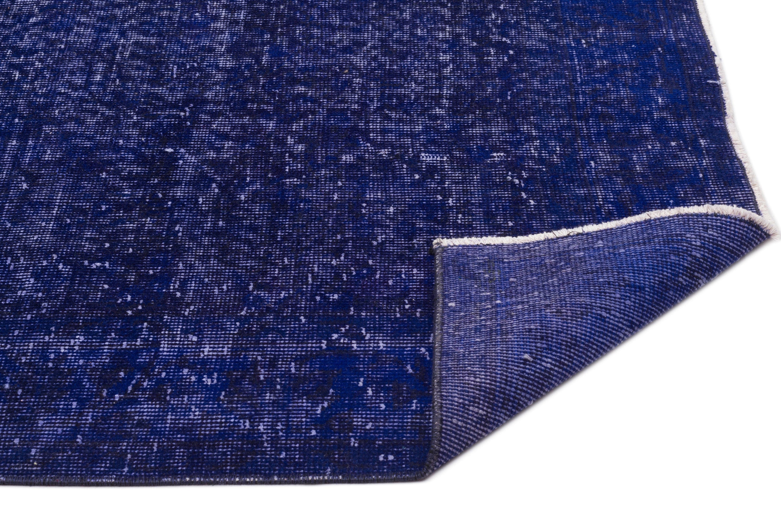 Atina Purple Vintage Wool Handmade Area Rug 5'8" x 9'3"