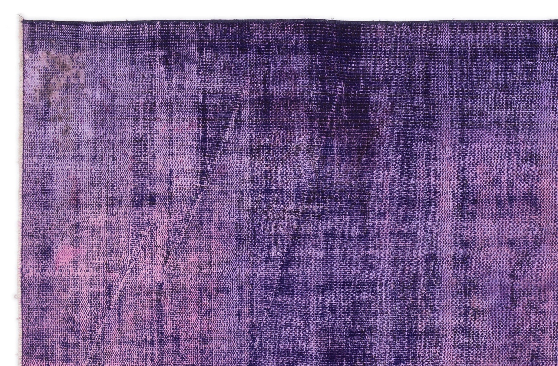 Atina Purple Vintage Wool Handmade Area Rug 5'7" x 8'8"