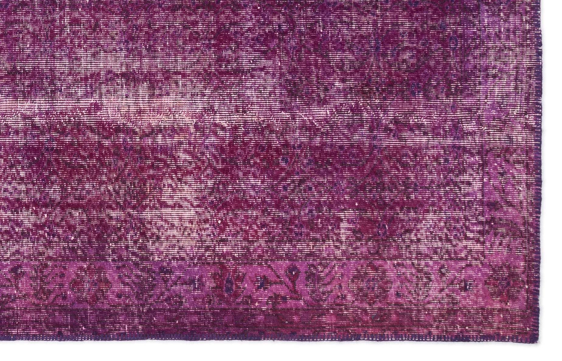 Atina Pink Vintage Wool Handmade Area Rug 5'6" x 8'8"