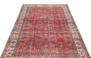 Atina Red Vintage Wool Handmade Area Rug 4'10" x 8'8"