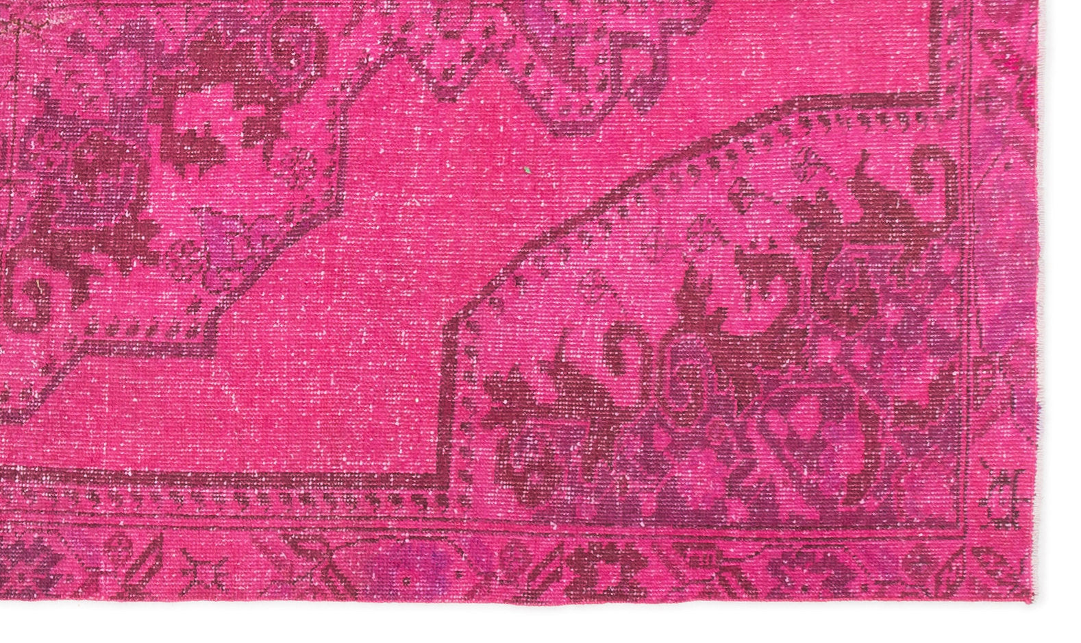 Atina Pink Vintage Wool Handmade Area Rug 4'2" x 7'5"