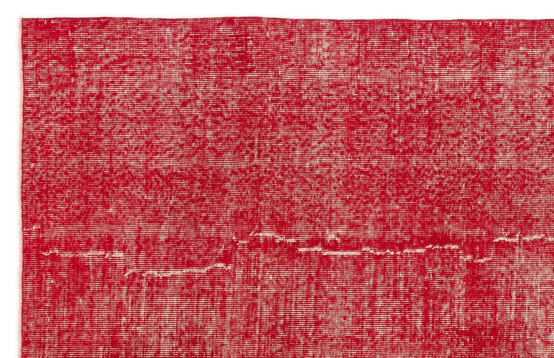 Atina Red Vintage Wool Handmade Area Rug 4'11" x 9'7"