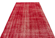 Atina Red Vintage Wool Handmade Area Rug 4'10" x 8'5"