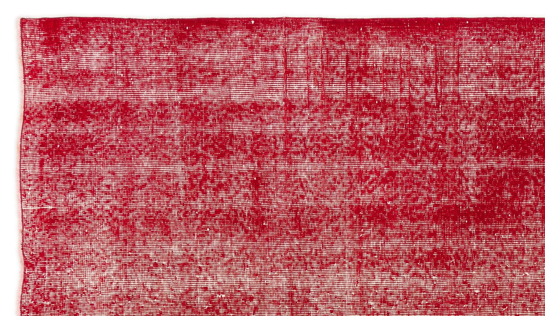Atina Red Vintage Wool Handmade Area Rug 4'10" x 8'5"