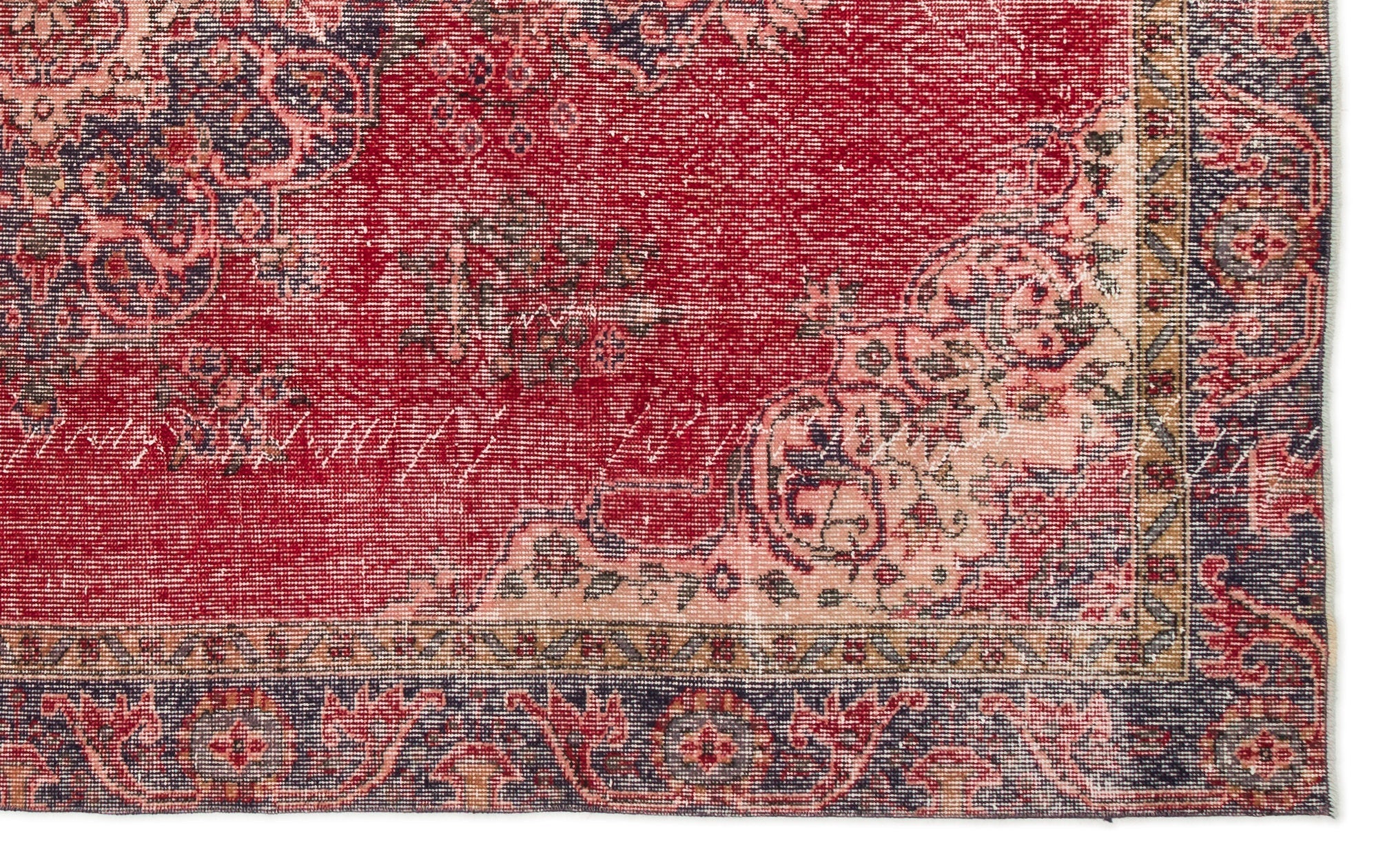 Atina Red Classic Wool Handmade Area Rug 5'8" x 9'5"