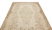 Atina Beige Vintage Wool Handmade Area Rug 5'9" x 9'6"