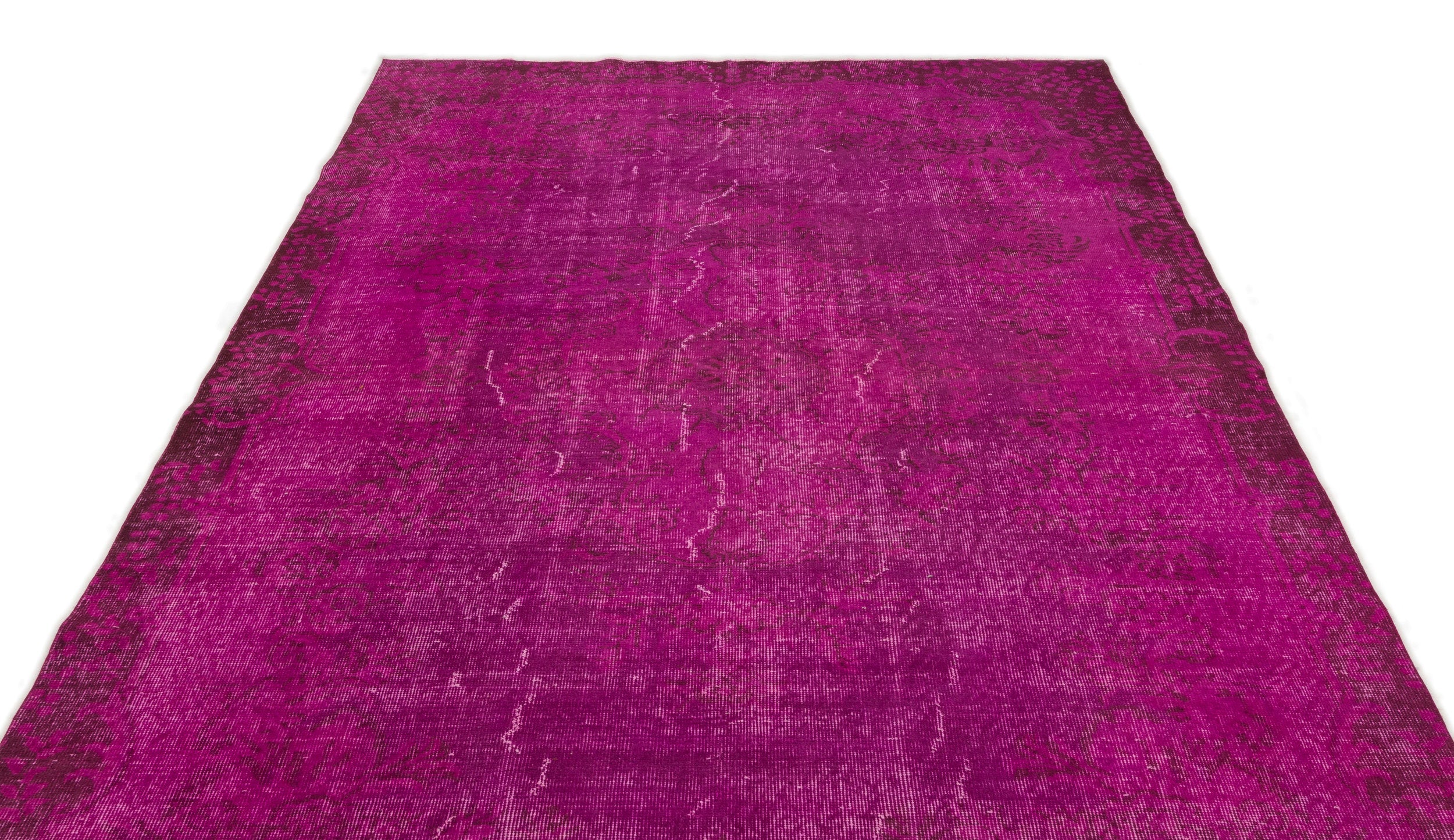 Atina Pink Vintage Wool Handmade Area Rug 5'10" x 9'9"