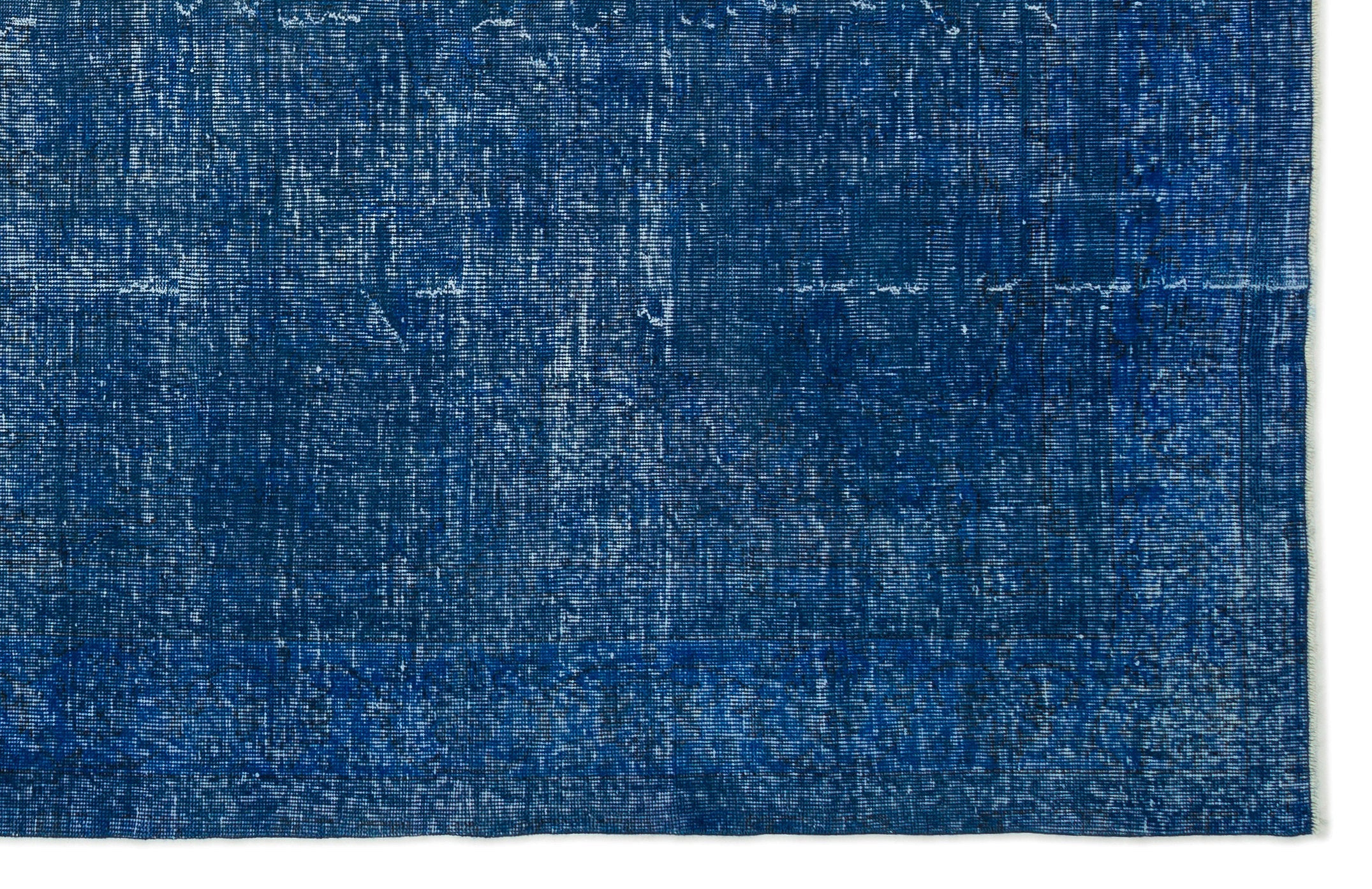 Atina Blue Vintage Wool Handmade Area Rug 6'6" x 10'0"