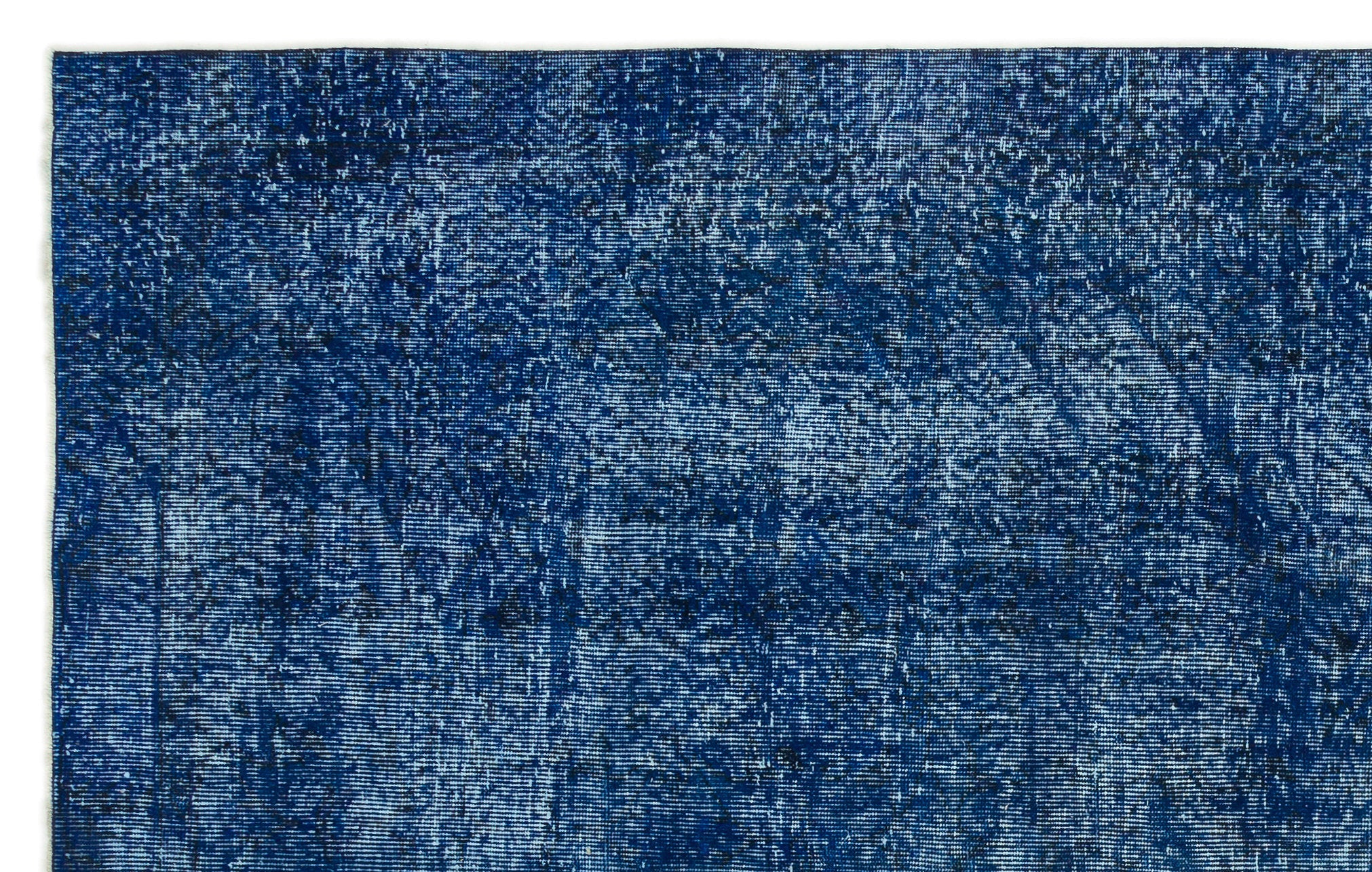 Atina Blue Vintage Wool Handmade Area Rug 6'0" x 9'6"