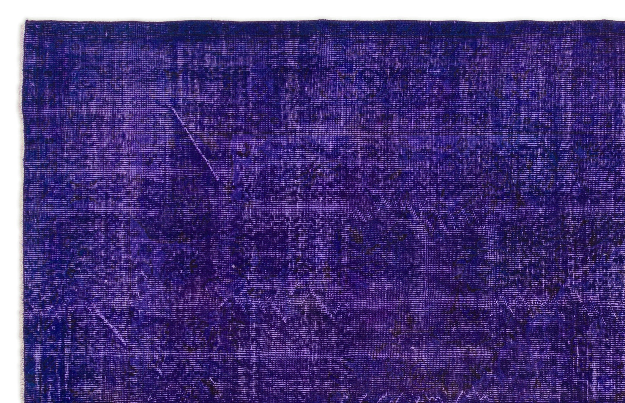 Atina Purple Vintage Wool Handmade Area Rug 6'2" x 9'9"